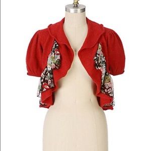 NEW Anthropologie Quaint Sweater Shrug by Knitted & Knotted Sz Medium